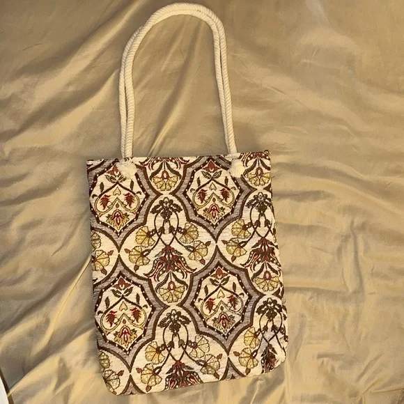 NWOT: Handmade Bag, Tote: Rope Handles - Picture 1 of 3